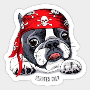 Terrier Pirates Only Sticker